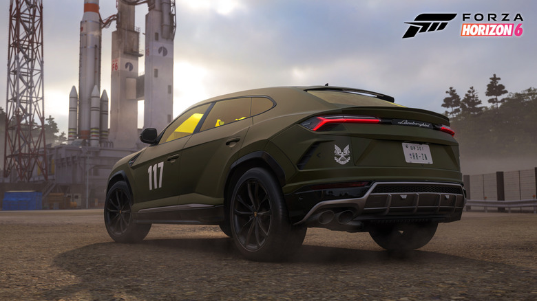 The Lamborghini Urus SE Master Chief 117 Edition in Forza Horizon 6