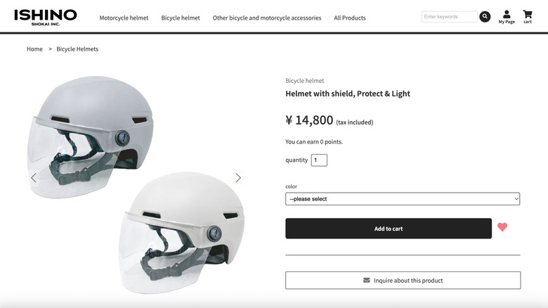Ishino Shokai anti-bear bicycle helmet