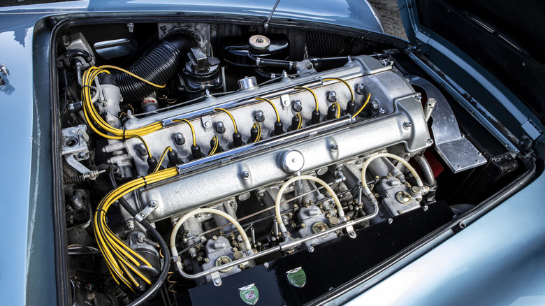 The inline-six in a 1961 Aston Martin DB4 GT