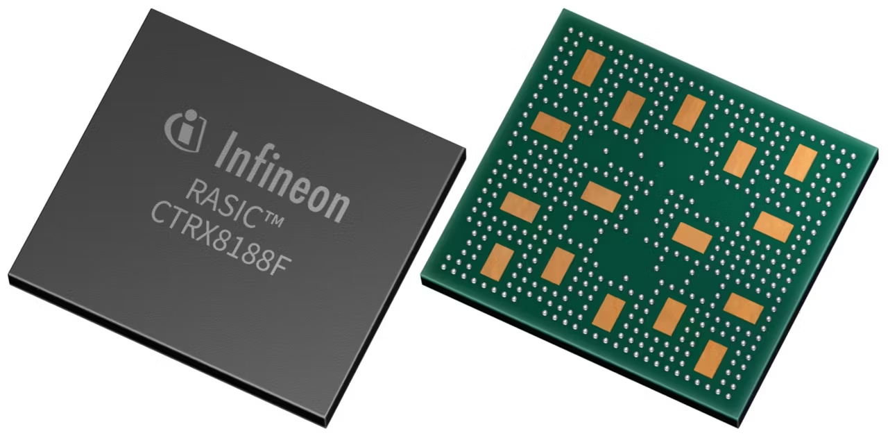 Infineon's next-generation 8Tx8Rx radar transceiver enters mass production