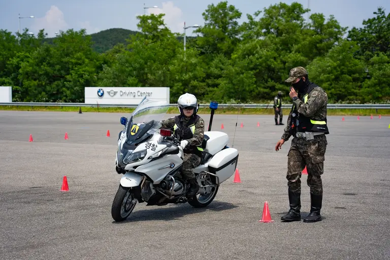 BMW Group Korea supports Capital Defence Command Military Police motorcycle training