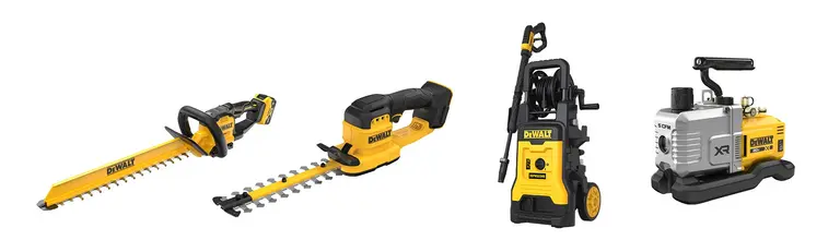 DeWalt garden tools and vacuum pump launch