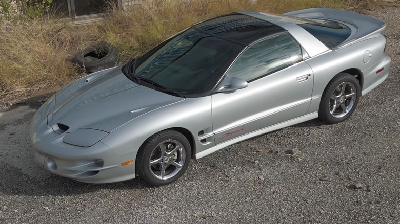 silver 2002 Pontiac Firebird Firehawk