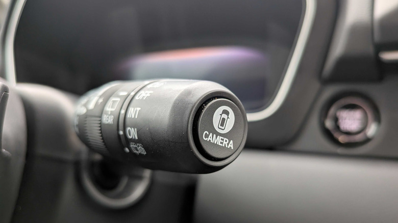 2026 Honda Pilot Elite wiper stalk camera button