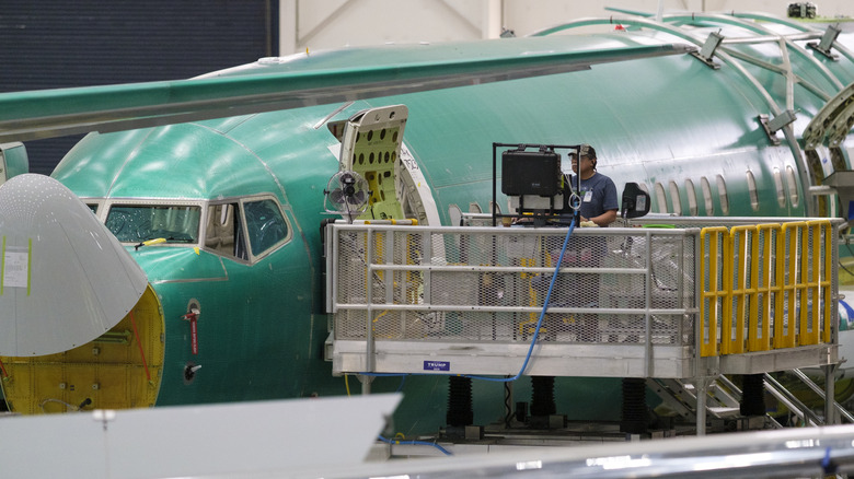 Boeing 737 Maxes are built at Boeing's factory in Renton, Washington