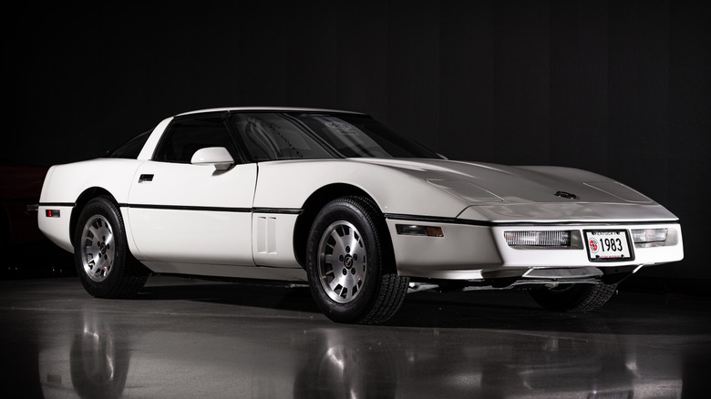 The only 1983 Corvette remaining, on display at the National Corvette Museum