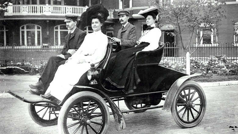 A 1901 auto built by A.B. Cull at the Briner Electric Company's shop in St. Louis.