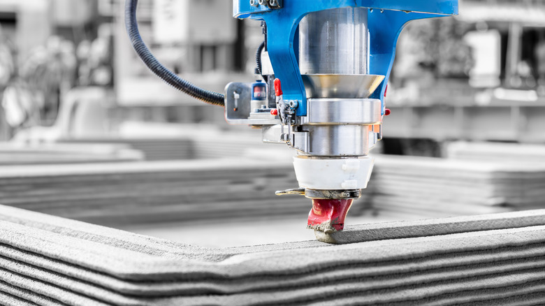 A 3D printer for concrete production