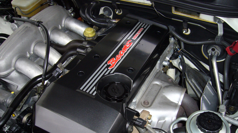 Close-up of a 3S-GTE Blacktop engine.