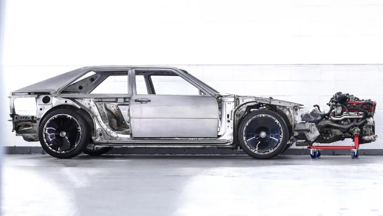 Audacious IV Audi Quattro restomod side